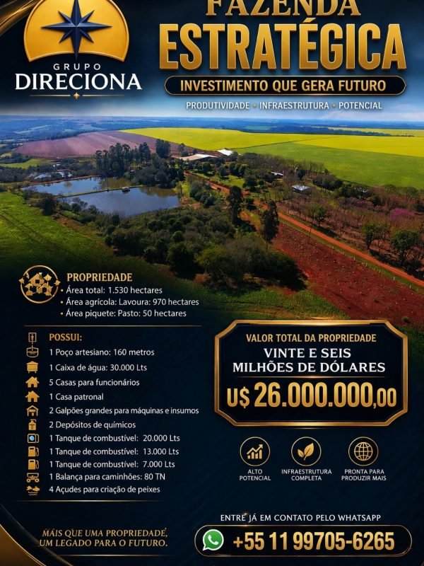 fazenda grande a venda linda
